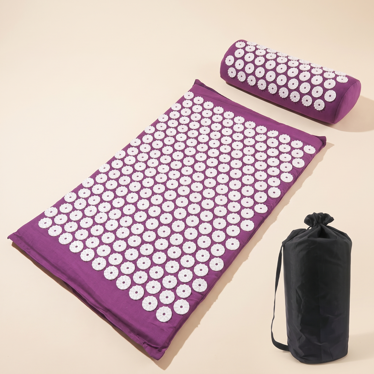 Le set Nuitfranche complet — tapis, coussin cervical et sac de transport